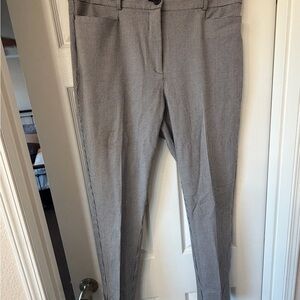 LOFT Black and White Houndstooth Dress Pants